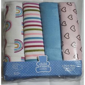 Lot de 4 Draps en Flanelle 
