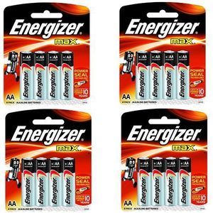 Pile alcaline AA - 4 piles LR6 Energizer Max plus sur