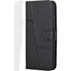 Etui A Rabat En Cuir Compatible Tecno Camon 19 - Noir