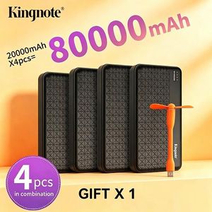 Kingnote 20000mAhX4  Power Charging Bank Four Pieces In Combination+ USB mini fan as a gift