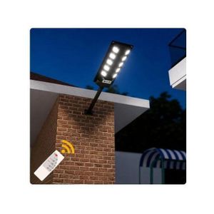 DEUX (2)Très puissante Lampe solaire avec Panneau Solaire Intégré, Télécommande, capteurs de Lumière, Résistance À Eau