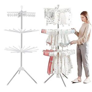 Séchoir à Linge Pliable à 3 Niveaux Pour Intérieur Et Extérieur JH