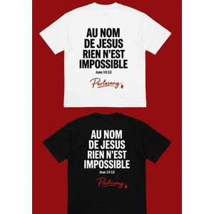 tshirt chrethien taille xxl palesang 100% coton Oversize 