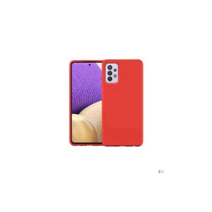 Coque en silicone compatible  Samsung Galaxy A32 4G rouge