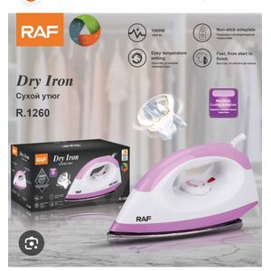 RAF Fer à Repasser à Sec 1000W – Semelle Antiadhésive – R.1260