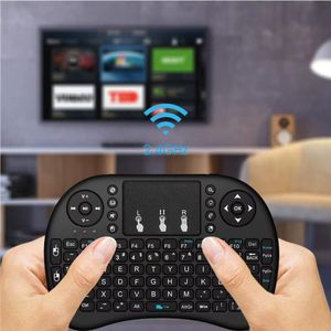 Mini Clavier Sans Fil i8 Rétroéclairé - Souris Touchpad Intégré 2.4GHz - Pour Smart TV, Box Android, PC & PS4