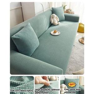 housse de canapé extensible, protège canapé, housse 1 2 3 4 places, housse gaufrée, housse salon lavable, housse anti-poussière, taie coussin offerte, housse canapé stretch