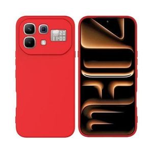 Coque en silicone Infinix Note 60 / 60 Pro 5G + 2 antichocs - Rouge