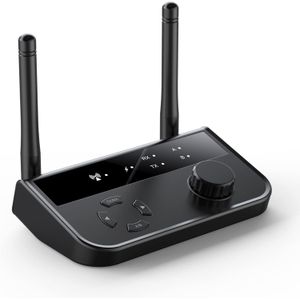 Récepteur et émetteur de musique Bluetooth B39 2-en-1, version 5.3, prend en charge la réception et la transmission vers deux appareils simultanément, ainsi que la technologie TWS (True Wireless Stereo).
