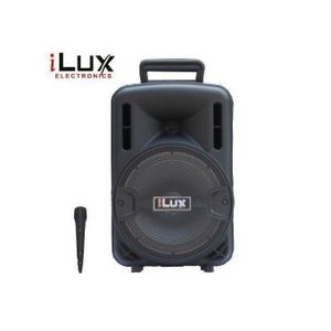Ilux Enceinte Bluetooth Rechargeable Avec Micro – ILPS-8010 – USB – FM – Noir
