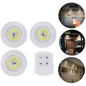 Led Ensemble de 3 lampes avec télécommande