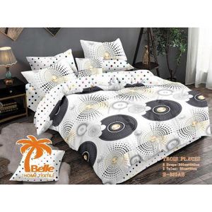 QUALITE SUPERIEUR Lot De 2 Draps + 2 Taies – Design Élégant et Confort Assuré Pour 3 Places TE