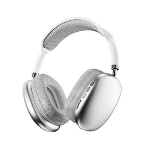 No Band Casque sport sans fil Bluetooth P9 Pro, casque sans fil supra-auriculaire avec micro et réduction de bruit, argent