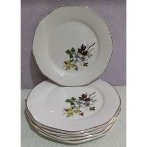 lot de 5 assiettes Service à dessert vintage 