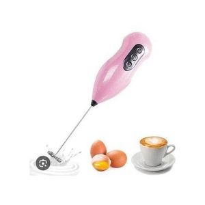 Mini Mousseur de Lait Électrique – Batteur à Œufs – Portable – 3 Vitesses – Rose