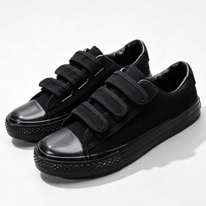 SHJO Chaussures Homme Mode Casual Respirantes Souples et Confortables Légères et Durables en Toile Noir