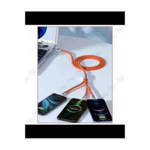Câble De Charge Rapide De Type C, Micro USB, Compatible IPhone, Samsung, Huawei, Xiaomi, Chargeur De Téléphone, 120 W, 6A, 3 En 1