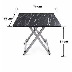 Table Pliable - 70x70×51cm