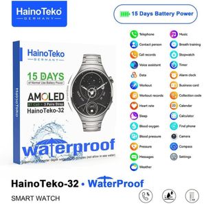 HAINOTEKO Montre Connectée, Appel, Bluetooth, Grande Autonomie & Résistant à l'Eau