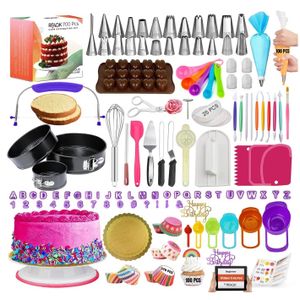700pcs Kit Pâtisserie Décoration Décoration Pour Gâteaux Moule Amovible Spatules