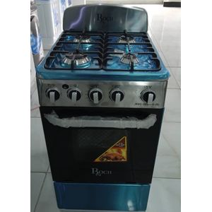 Roch Cuisinière Inox 4 Feux Avec Four De Cuisson A 2 Feux Haut Et Bas DE BONNE QUALITE
