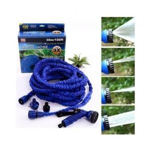 Tuyau Arrosage Extensible + Pistolet À Eau 7 Jets + Embout Universel 30m