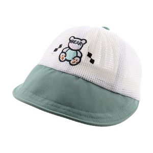 Chapeau de soleil à large bord pour enfants, chapeau solaire avec large capuche, modèle léger et respirant, chapeau en forme de bec d'oie------vert
