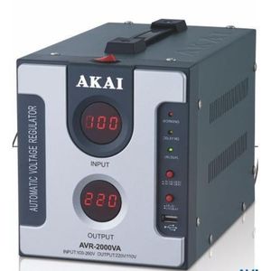 AKAI Stabilisateur Automatique Numérique 2000VA  Avec Port USB