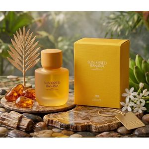 Zara WEEKEND COLLECTION - Sun Kissed Banana - Parfum Femme -  Senteur Tropicale Douce aux Accords Banane Amande et Meringue Crémeuse -  Eau de Toilette EDT 90ml (3.04 fl. oz.)