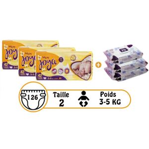 Joya Couches Bébé Jumbo Mini Taille 2 Joya (3-5 Kg) – 80 PIèces - Prix pas  cher