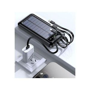 Power Bank Avec 4 Câbles Intégrés, Pour Xiaomi, Samsung, IPhone, Led Power Bank Avec 4 Câbles Intégrés, 20000mAh