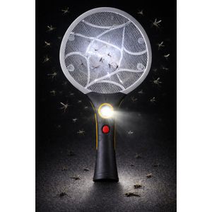 Gecko Puissante Raquette Antimoustique Rechargeable- Avec lampe torche