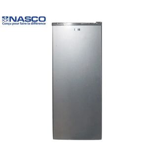 Nasco Congélateur Vertical -NASD1-226FL-DS - 226Lt(180Lt Net)/6 Tiroirs/Argent Foncé/220-240V/ Eco D'Energie