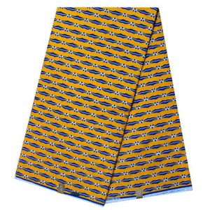 Complet Pagne Africain GTP WAX GHANA Mari Capable - 6 Yards - Jaune