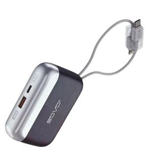 Power Bank 10000mAh PD-22 Noir – Charge Rapide 22.5W PD - Câble Type-C