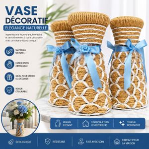 3 pots de mVase Décoratif Artisanal