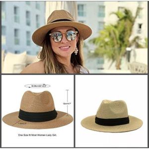 Fedora Chapeau Panama Pour Femmes, Simple, De Plage, Décontracté, Pour Femme..