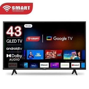 SMART TECHNOLOGY  LED 43 Pouces Décodeur Intégré-WIFI-Android + Support Mural Offert Garantie 12 Mois