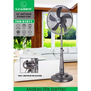 Leadder Ventilateur sur pied antique 18" FAN-S1811