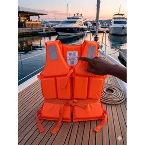 Gilet de Sauvetage Professionnel Orange Haute Flottabilité – Adulte
