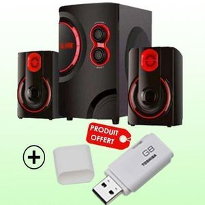 Leadder Haut-parleur Multimédia Bluetooth SP-230 - Noir + Clé USB 16Go