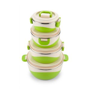 Eskimo Ensemble de Lot De 4 Soupières En Plastique  1.5L - 2.5L & 3.5L, 5L -Plastique