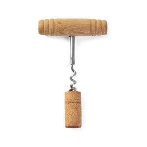 Tire-bouchon, en Spirale et mèche avec âme, longueur : 10,4 cm, Bois/acier, Woody, brun clair/argenté,