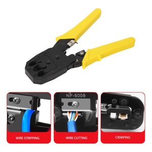 Outil de sertissage de câbles réseau 3 en 1 avec tête en cristal