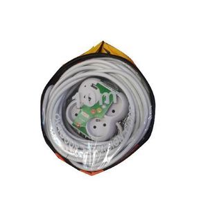 Rallonge Multiprise 3 Prises Et 2 PORTS USB  Avec Un Cordon De 10 M - Blanc