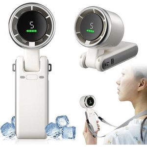 Mini Ventilateur Portable Rechargeable – Refroidissement Instantané avec Écran LED