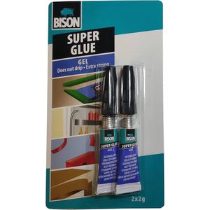 Colle Seconde , Gel Ultra Rapide, BISON, Colle Extra Forte 2 X 2 G.  Importé De France
