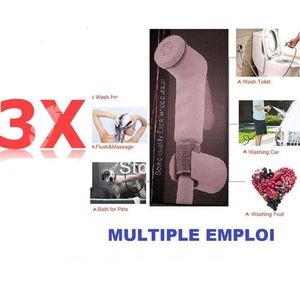 Lot De 03 Pulvérisateur De Bidet/Douche à Main-Shattaf WC - Blanc