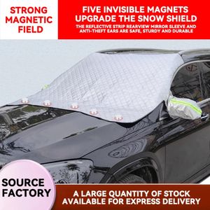 Pare-Soleil Extérieur Isolant Pare-Brise de Voiture Anti-Chaleur & Anti-UV - Bâche Thermique avec Protection Rétroviseurs & Système Antivol