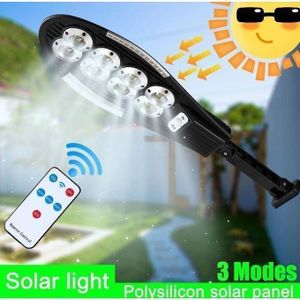 PUISSANT Lampe Solaire Extérieure, Télécommandé Intelligente PIR Capteur De Mouvement JU